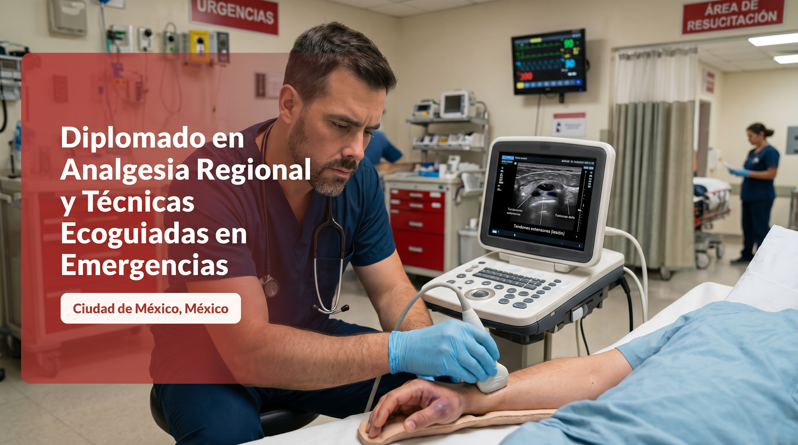 3er Diplomado en Analgesia Regional y Técnicas Ecoguiadas en Emergencias [Junio 2026].